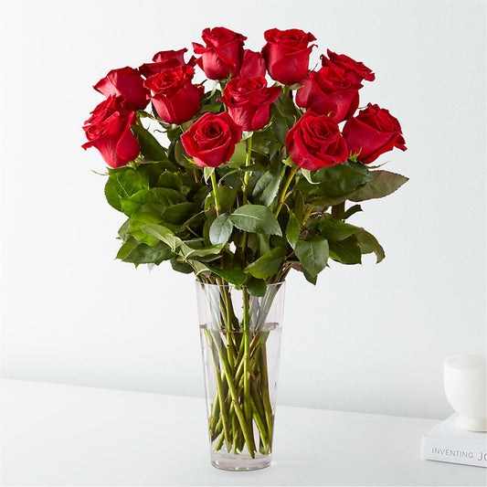 Long Stem Red Rose Bouquet – Lemon Tree Florist, Kemp TX