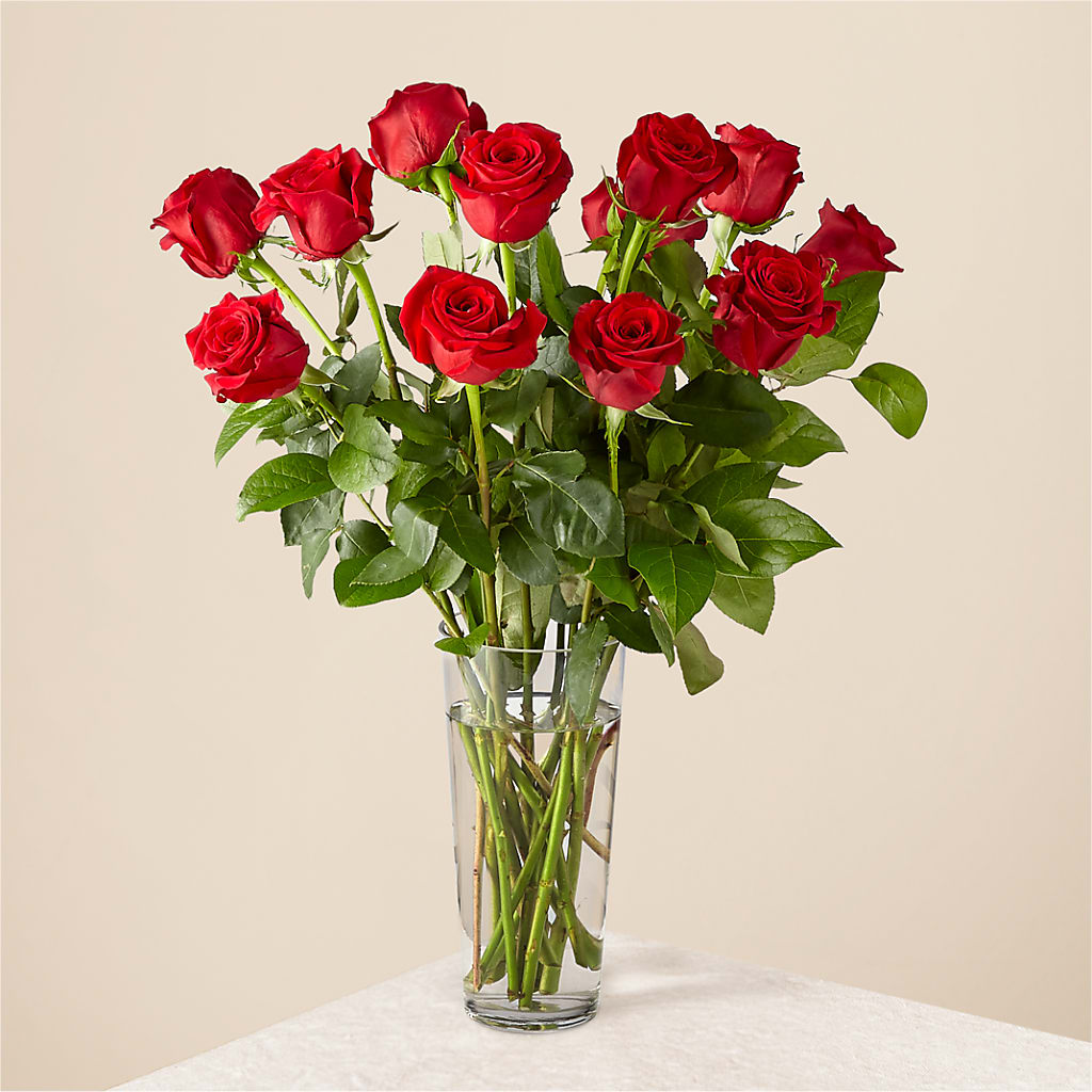 Long Stem Red Rose Bouquet – Lemon Tree Florist, Kemp TX