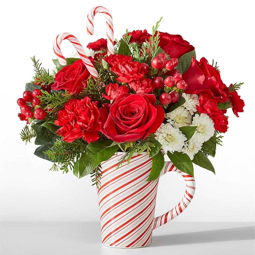 Peppermint Swirl Mug – Lemon Tree Florist, Kemp TX