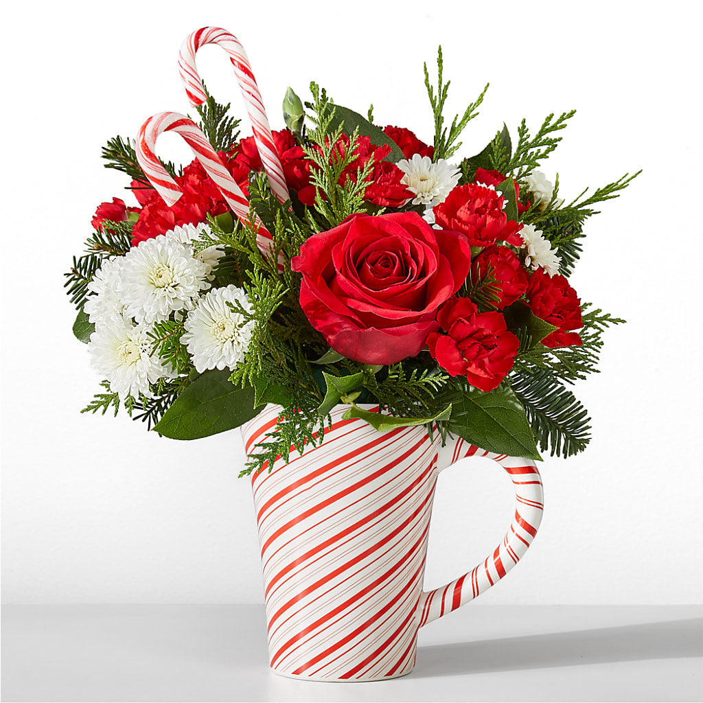 Peppermint Swirl Mug – Lemon Tree Florist, Kemp TX