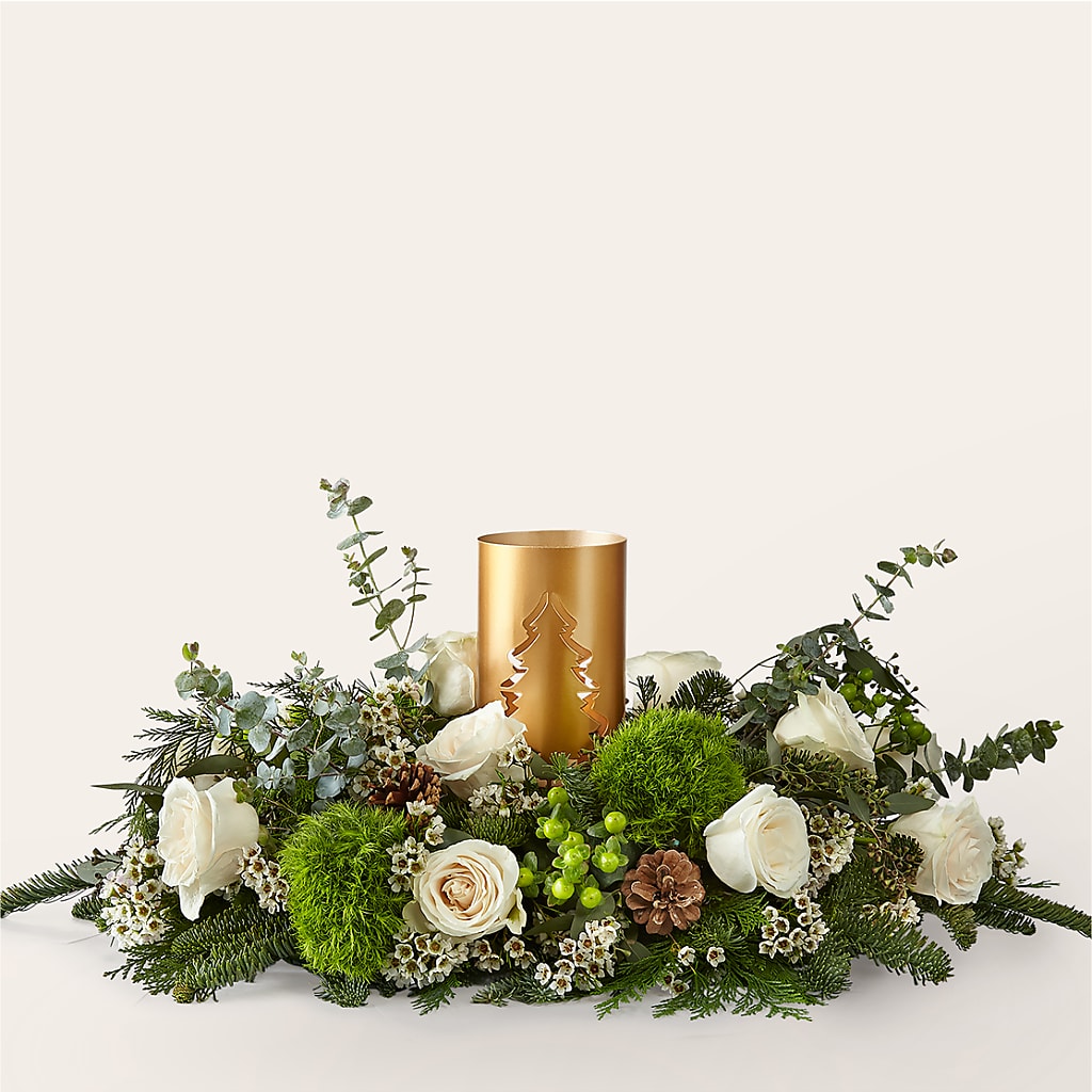 Chestnuts Roasting Centerpiece – Lemon Tree Florist, Kemp TX