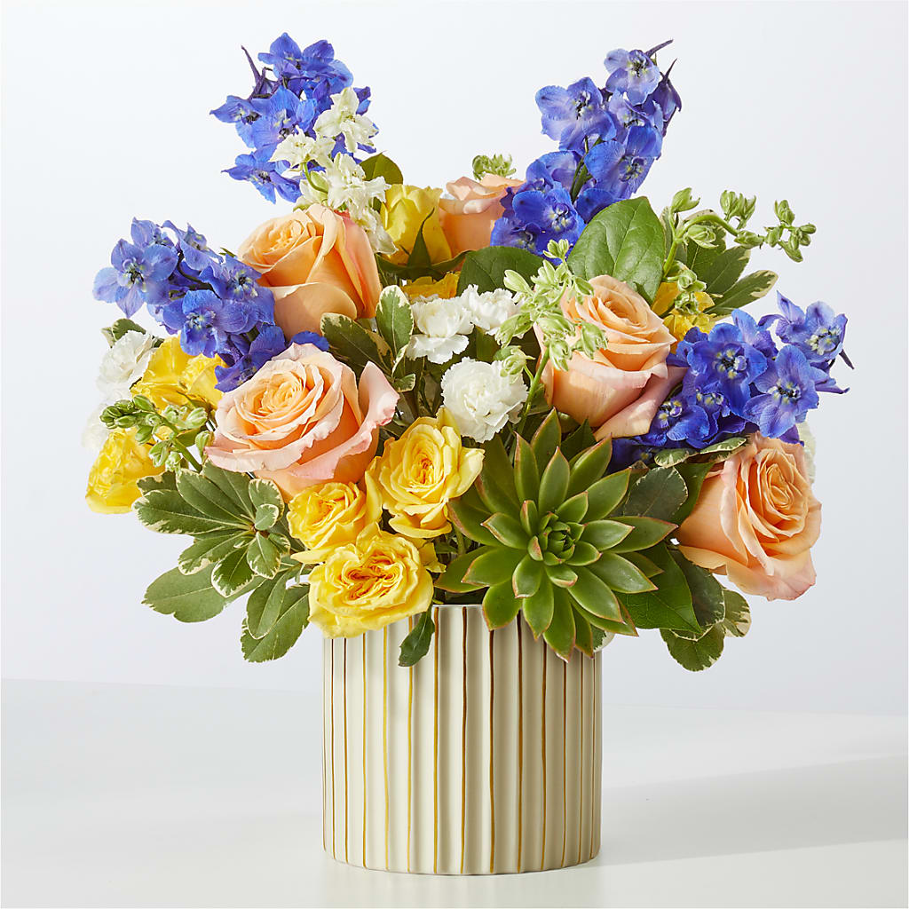 Cobalt Reverie Bouquet – Lemon Tree Florist, Kemp TX