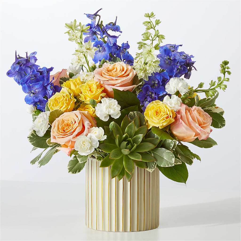 Cobalt Reverie Bouquet – Lemon Tree Florist, Kemp TX