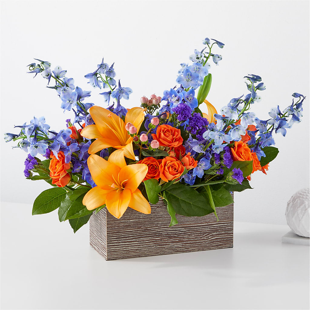 Radiant Citrus Box Bouquet – Lemon Tree Florist, Kemp TX