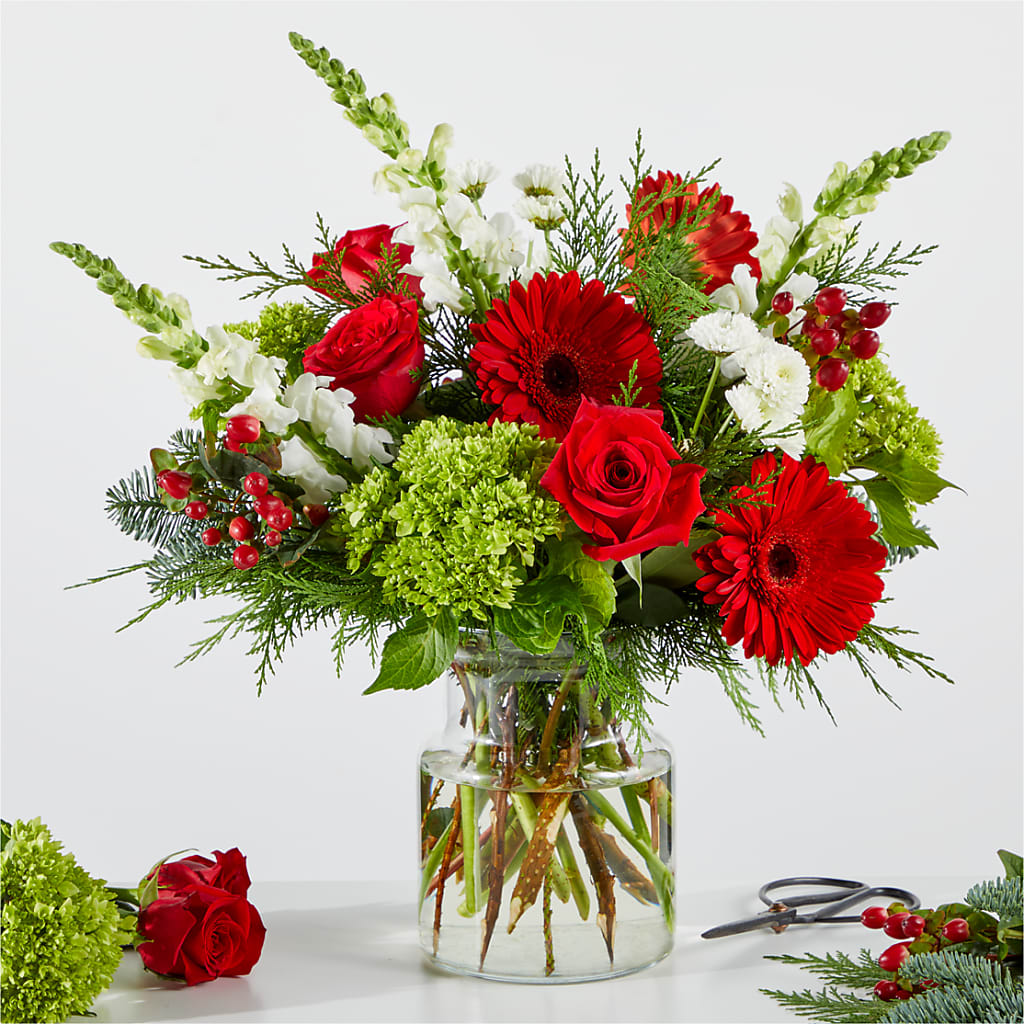 Merry Moment Bouquet – A Florist Original – Lemon Tree Florist, Kemp TX