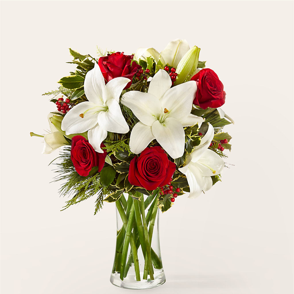 Sparkling Snowflakes Bouquet – Lemon Tree Florist, Kemp TX