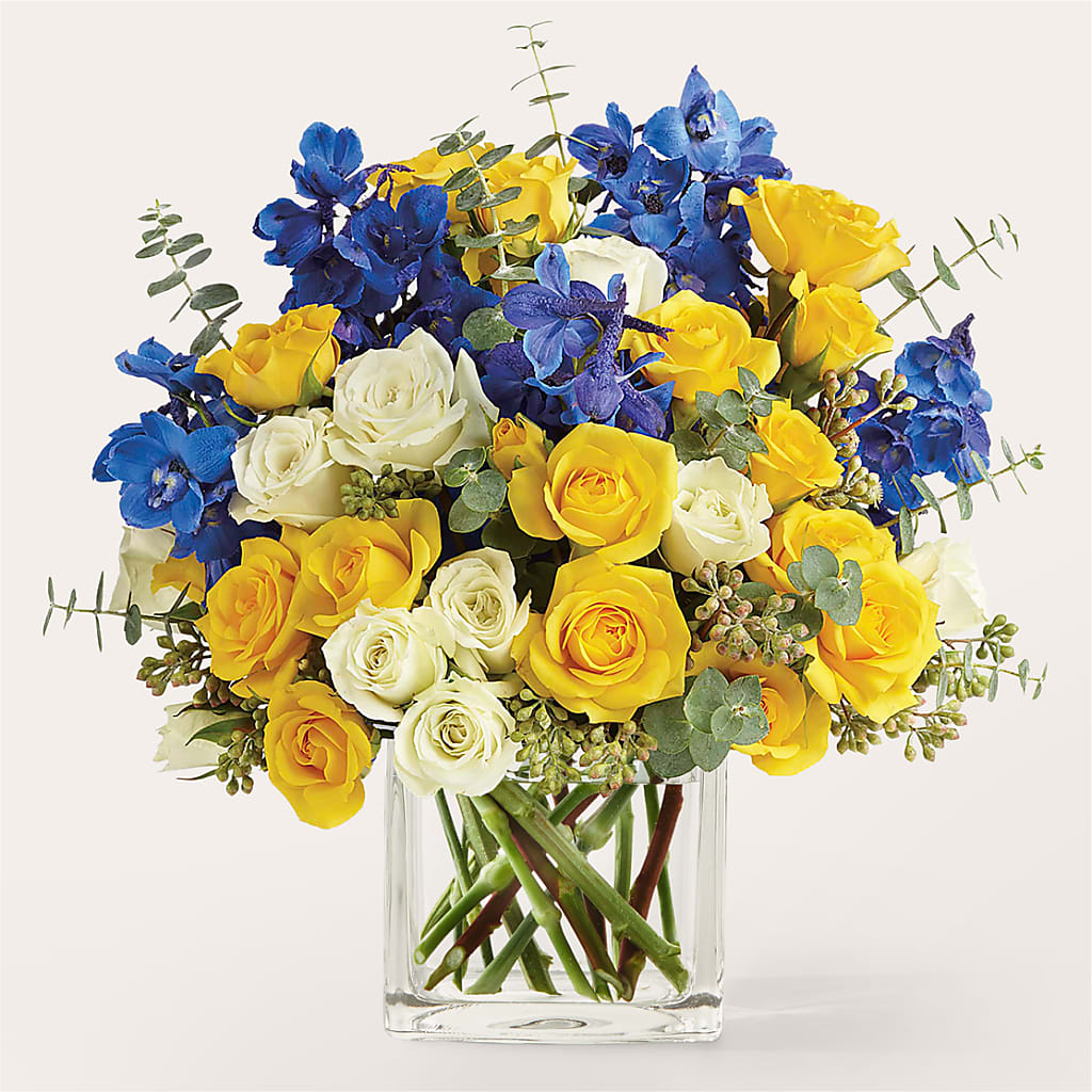 Sparkling Citrine Bouquet – Lemon Tree Florist, Kemp TX