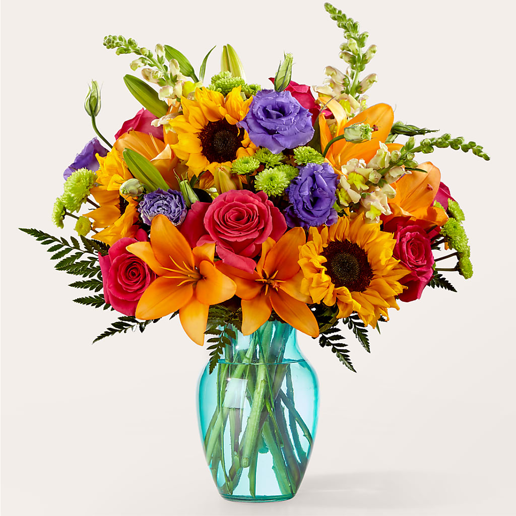 Double Rainbow Bouquet – Lemon Tree Florist, Kemp TX
