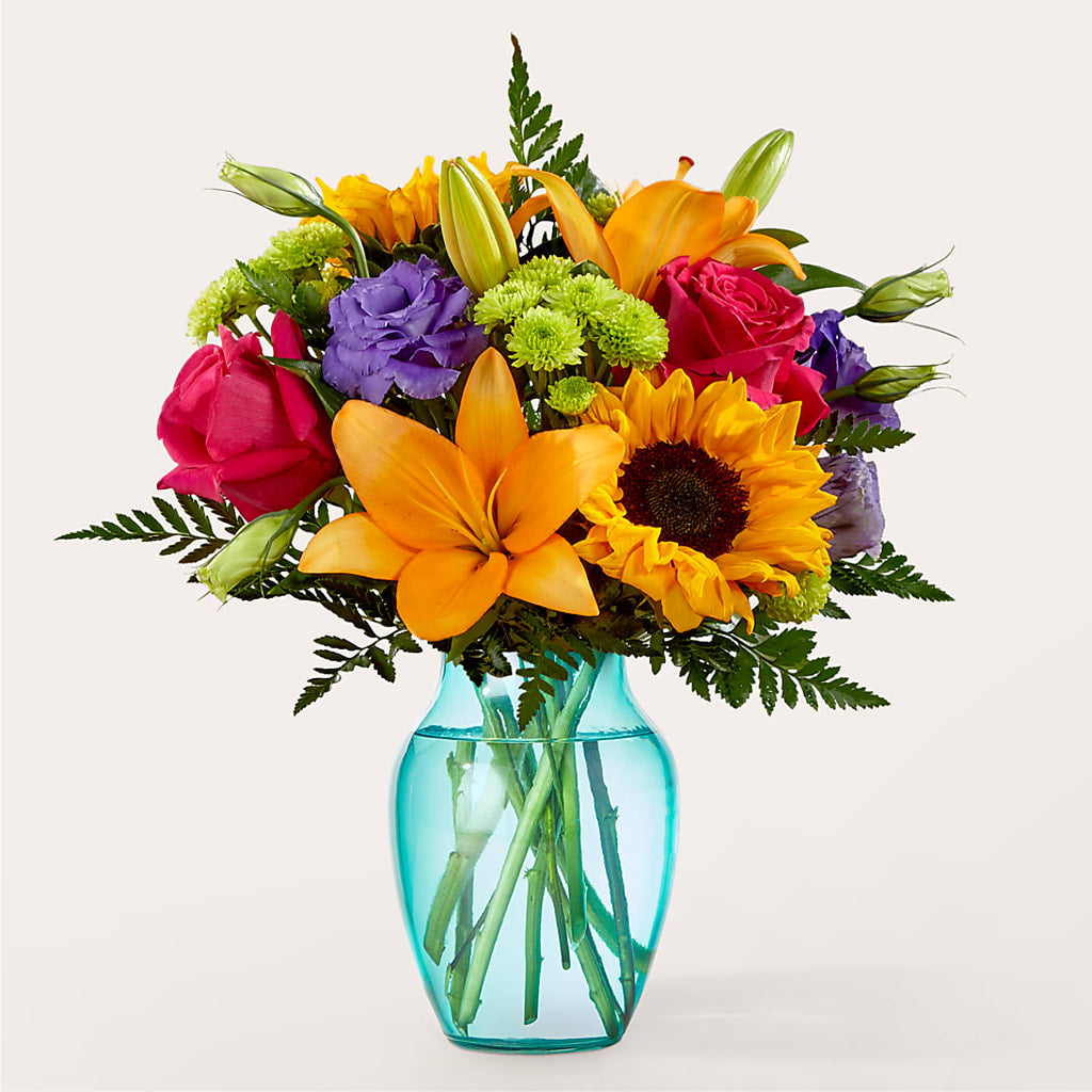 Double Rainbow Bouquet – Lemon Tree Florist, Kemp TX