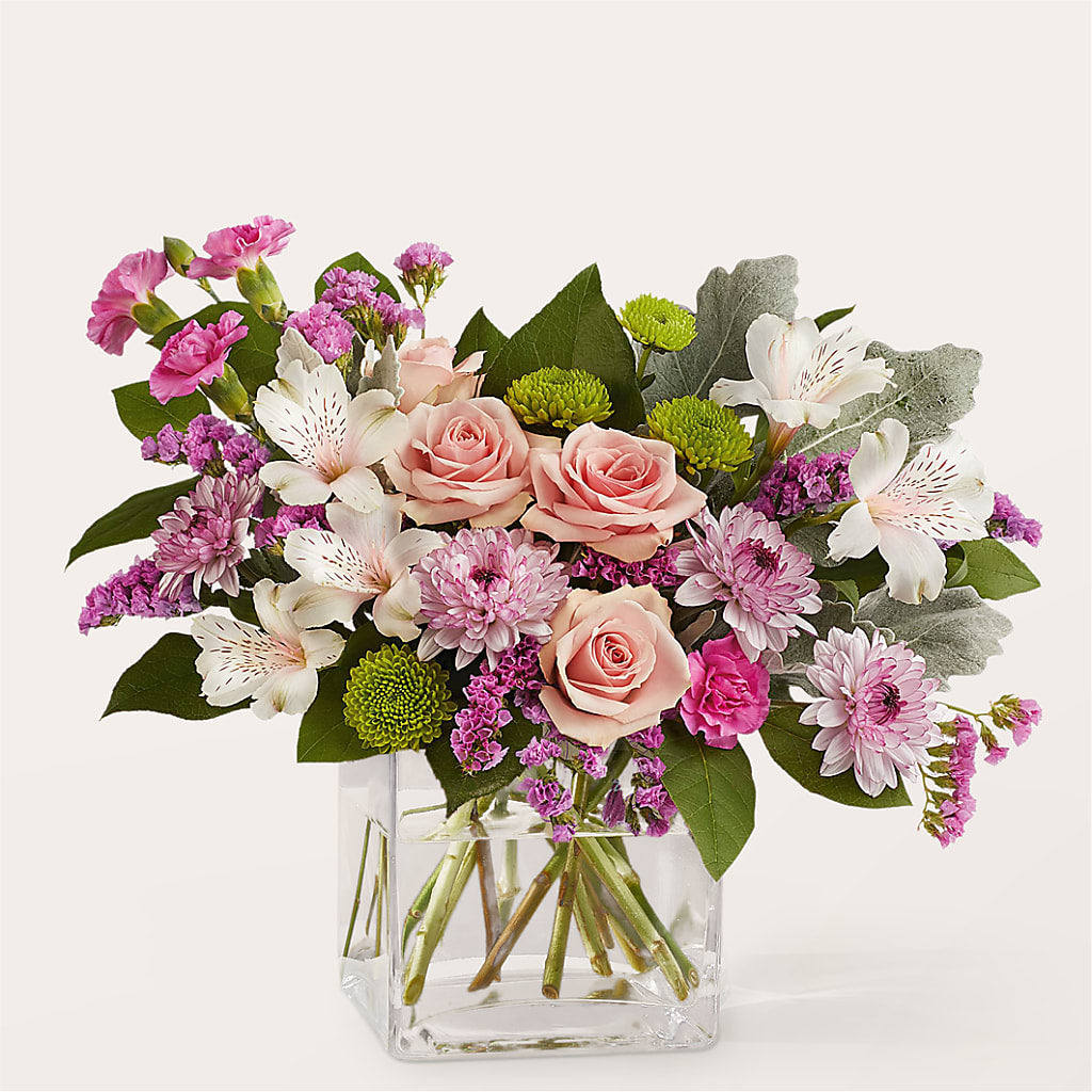 Pink Suede Bouquet – Lemon Tree Florist, Kemp TX