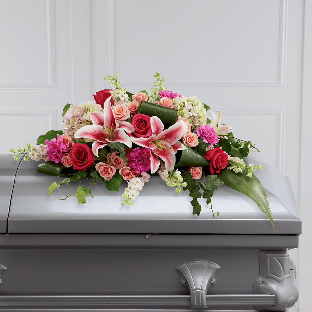Splendid Grace Casket Spray – Lemon Tree Florist, Kemp TX