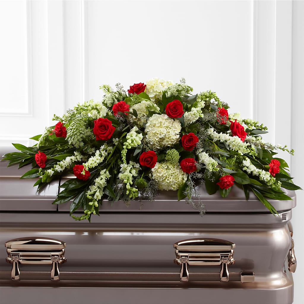 Sincerity Casket Spray – Lemon Tree Florist, Kemp TX