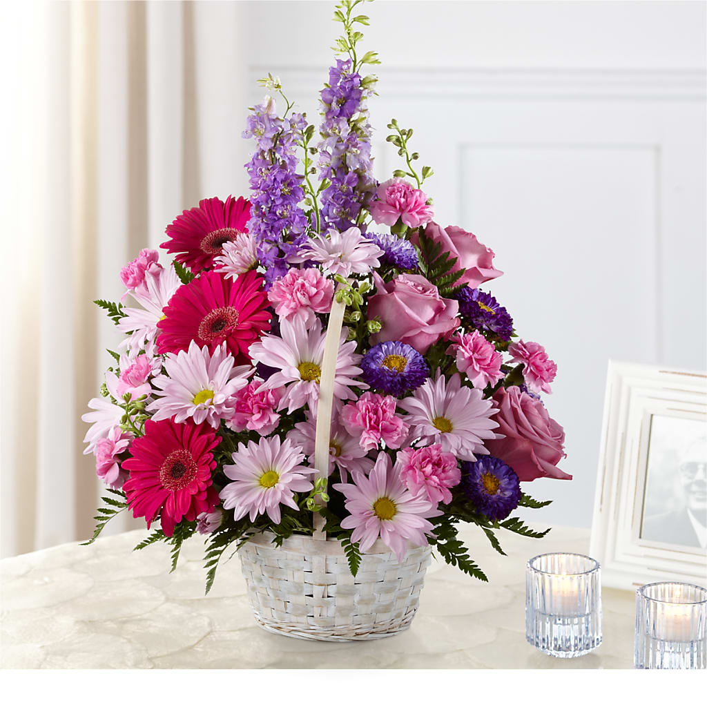 Pastel Peace Basket – Lemon Tree Florist, Kemp TX