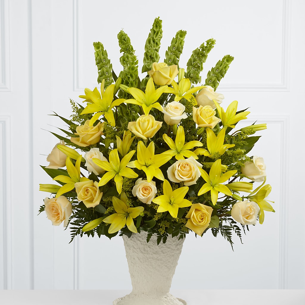 Golden Memories Arrangement – Lemon Tree Florist, Kemp TX