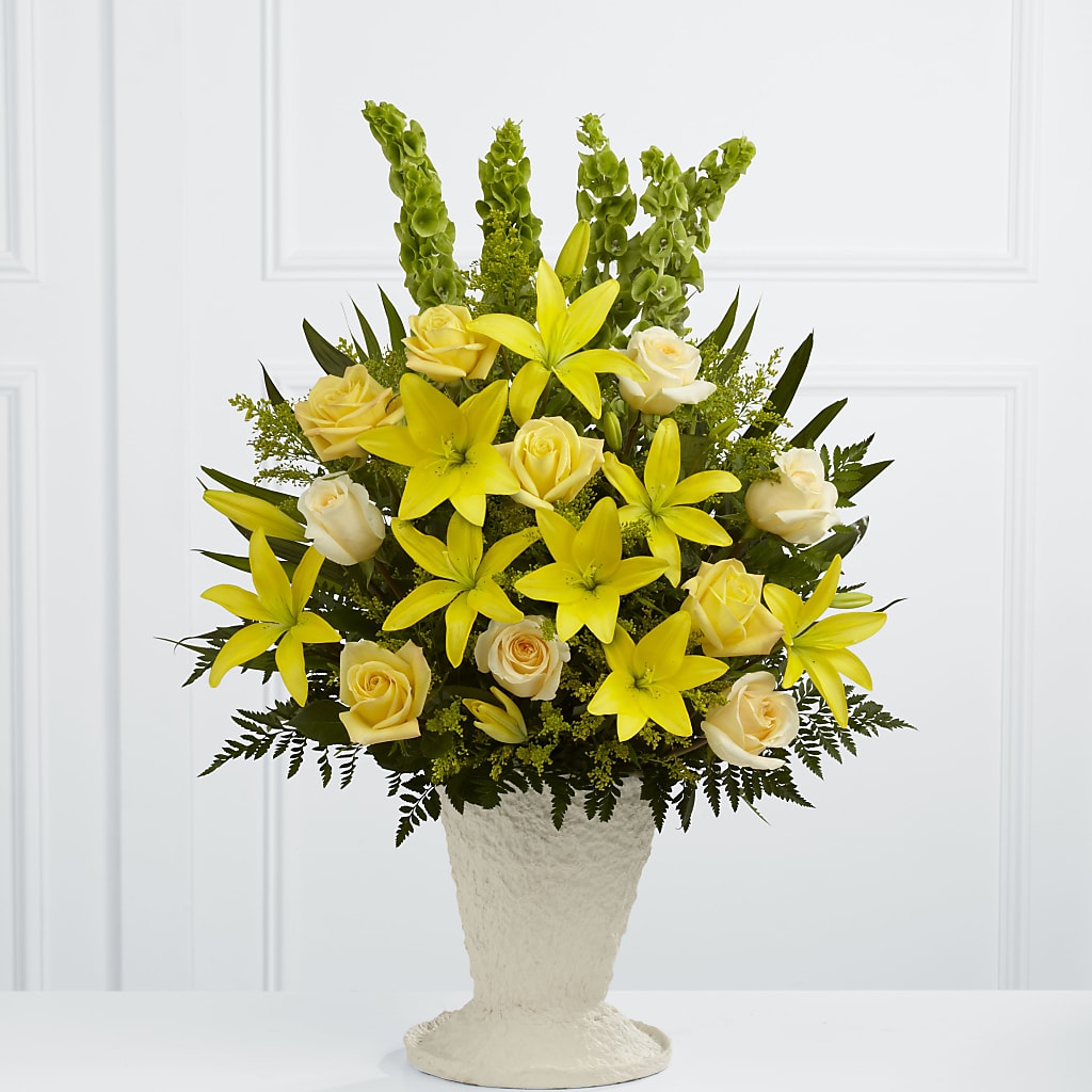 Golden Memories Arrangement – Lemon Tree Florist, Kemp TX