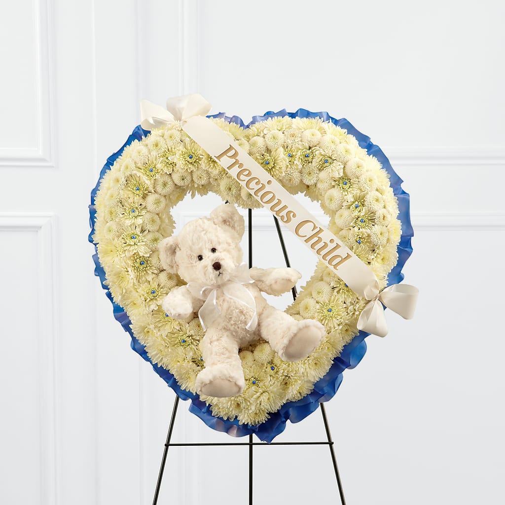 Precious Child Standing Heart – Lemon Tree Florist, Kemp TX
