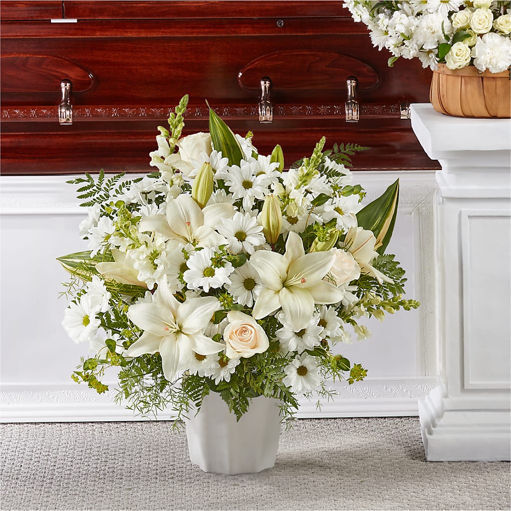 Thoughts of Tranquility Floor Basket – Lemon Tree Florist, Kemp TX