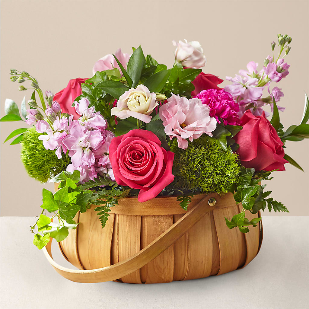 Radiance in Bloom Basket – Lemon Tree Florist, Kemp TX