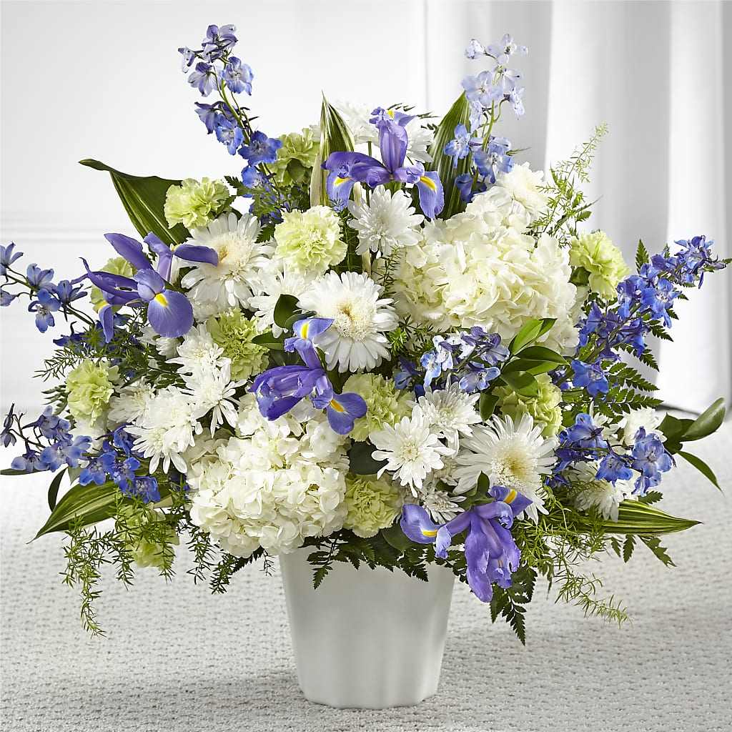 Soft Serenity Floor Basket – Lemon Tree Florist, Kemp TX