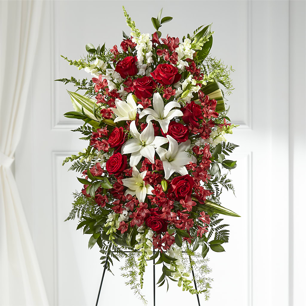 Everlasting Memory Standing Spray – Lemon Tree Florist, Kemp TX