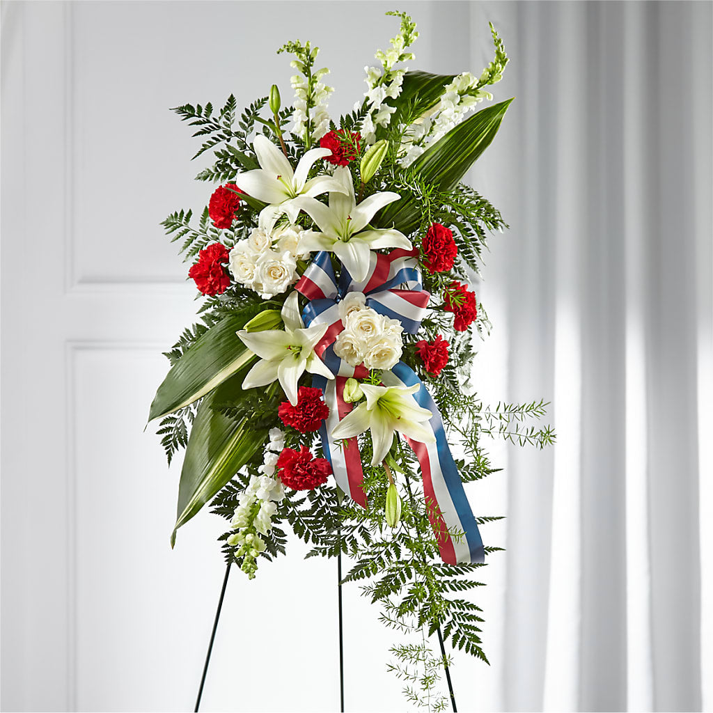 Stars of Life Standing Spray – Lemon Tree Florist, Kemp TX