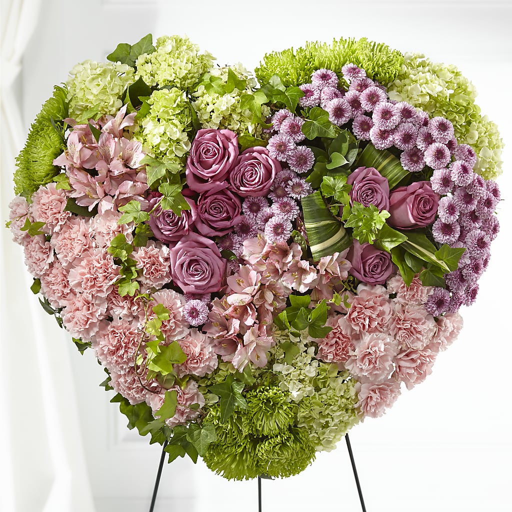 Heartwarming Standing Heart – Lemon Tree Florist, Kemp TX