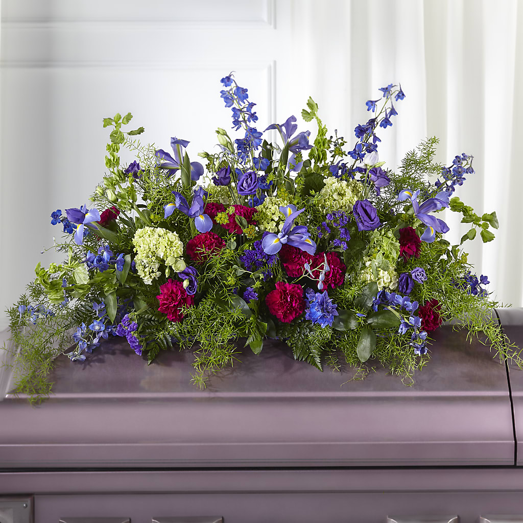 Always Treasured Casket Spray – Lemon Tree Florist, Kemp TX