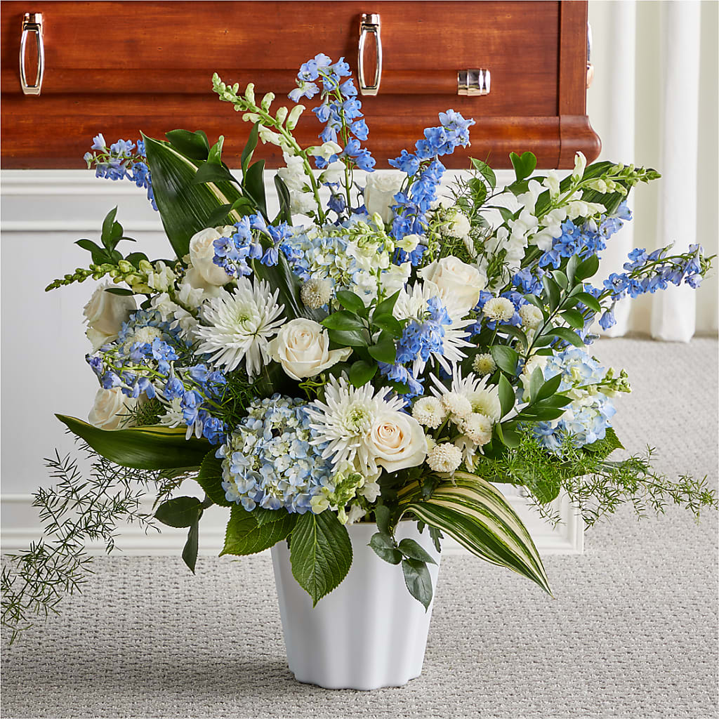 Everlasting Memories Floor Basket – Lemon Tree Florist, Kemp TX
