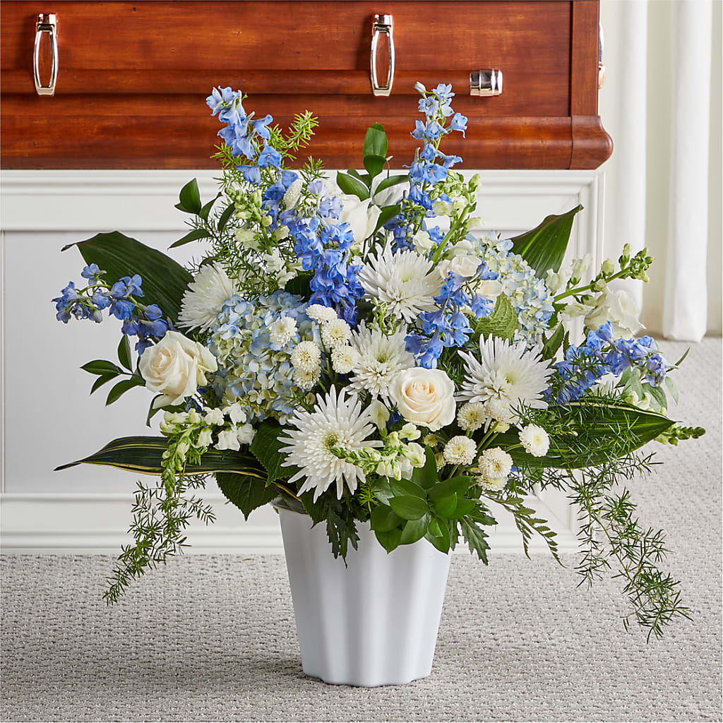 Everlasting Memories Floor Basket – Lemon Tree Florist, Kemp TX