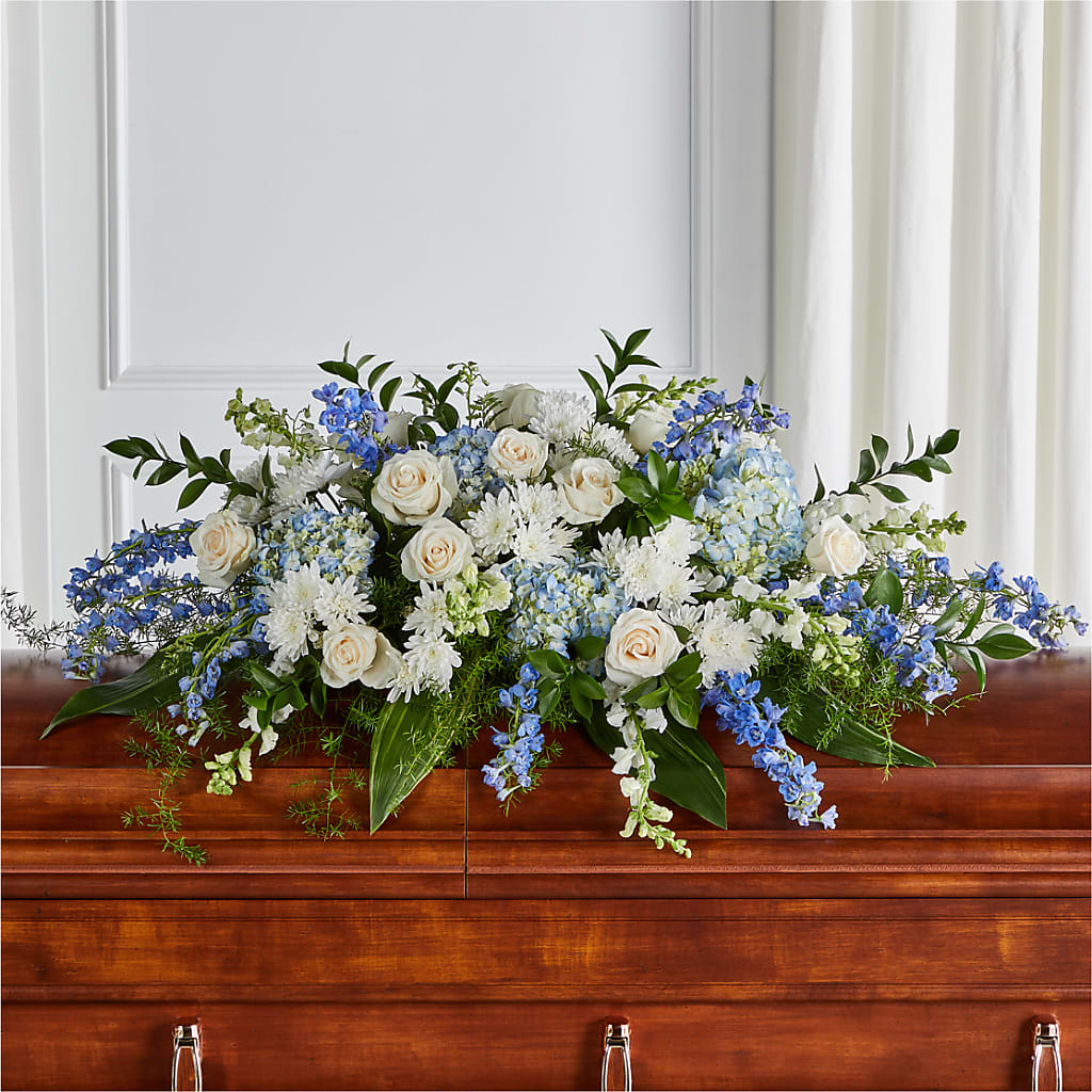 Timeless Essence Casket Spray – Lemon Tree Florist, Kemp TX