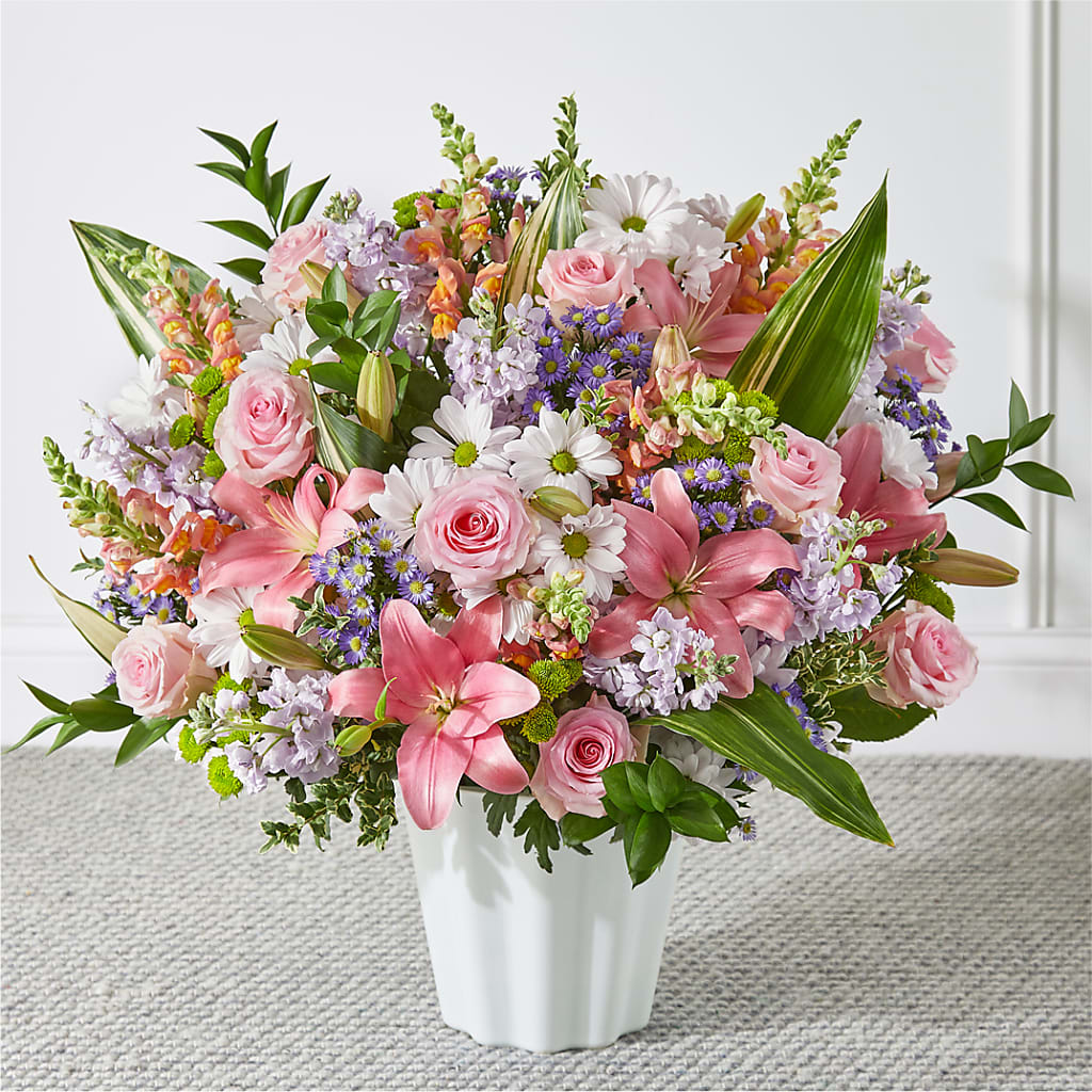 Abundant Compassion Floor Basket – Lemon Tree Florist, Kemp TX