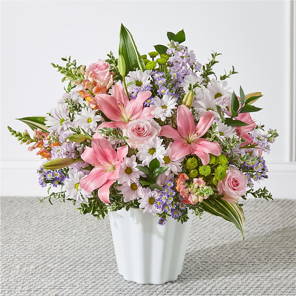 Abundant Compassion Floor Basket – Lemon Tree Florist, Kemp TX