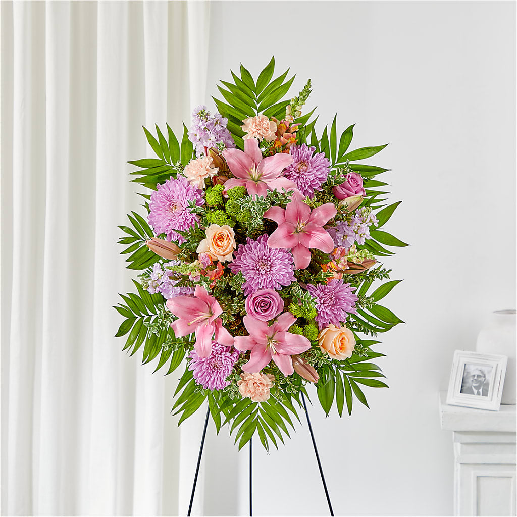Love & Light Standing Spray – Lemon Tree Florist, Kemp TX