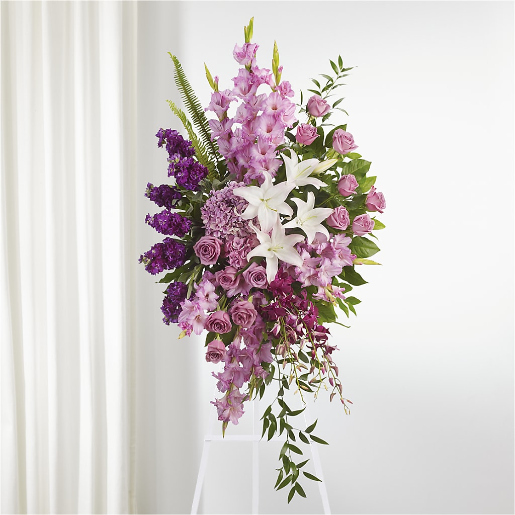 Never Alone Standing Spray – Lemon Tree Florist, Kemp TX