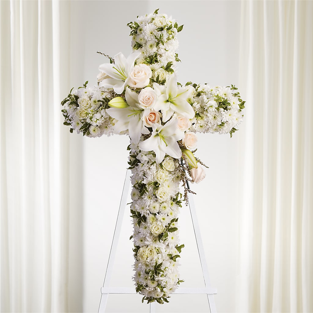Spiritual Guidance Standing Spray – Lemon Tree Florist, Kemp TX