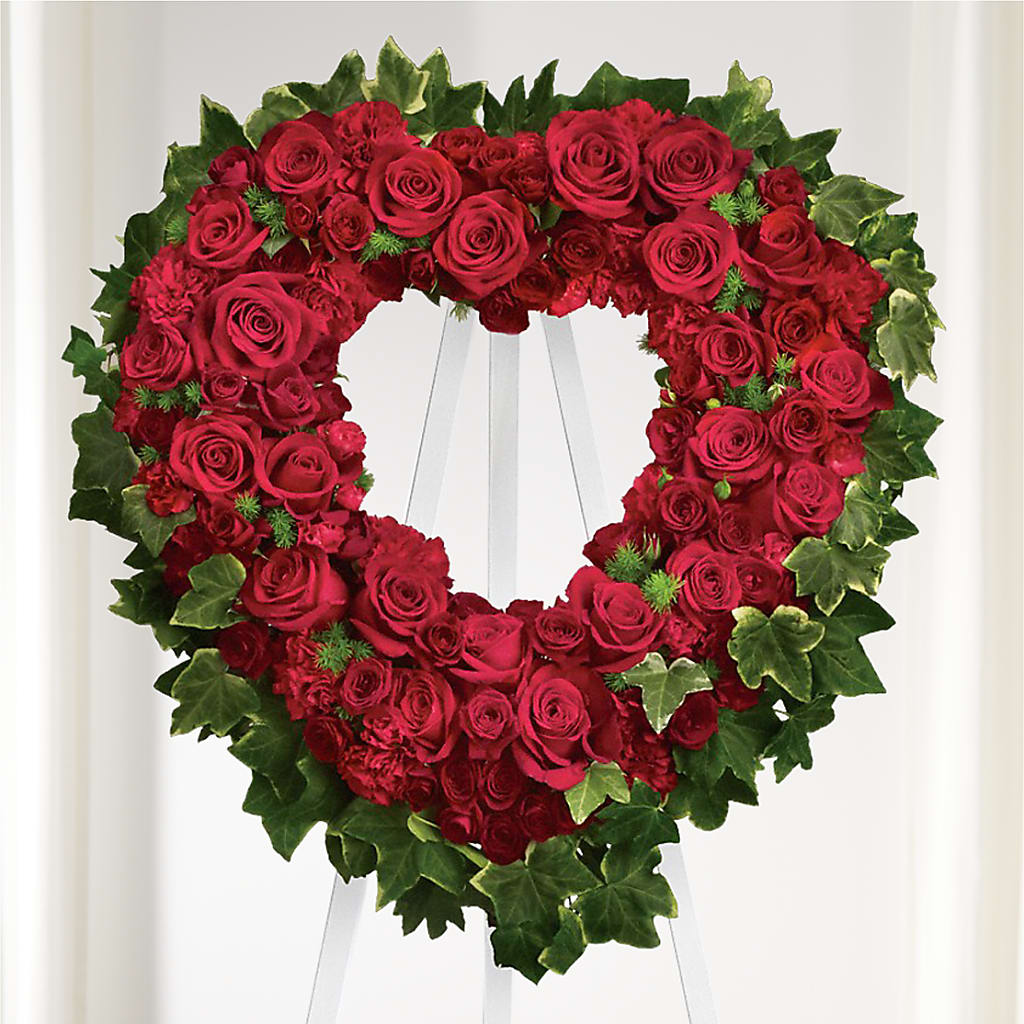 Wholehearted Standing Spray – Lemon Tree Florist, Kemp TX