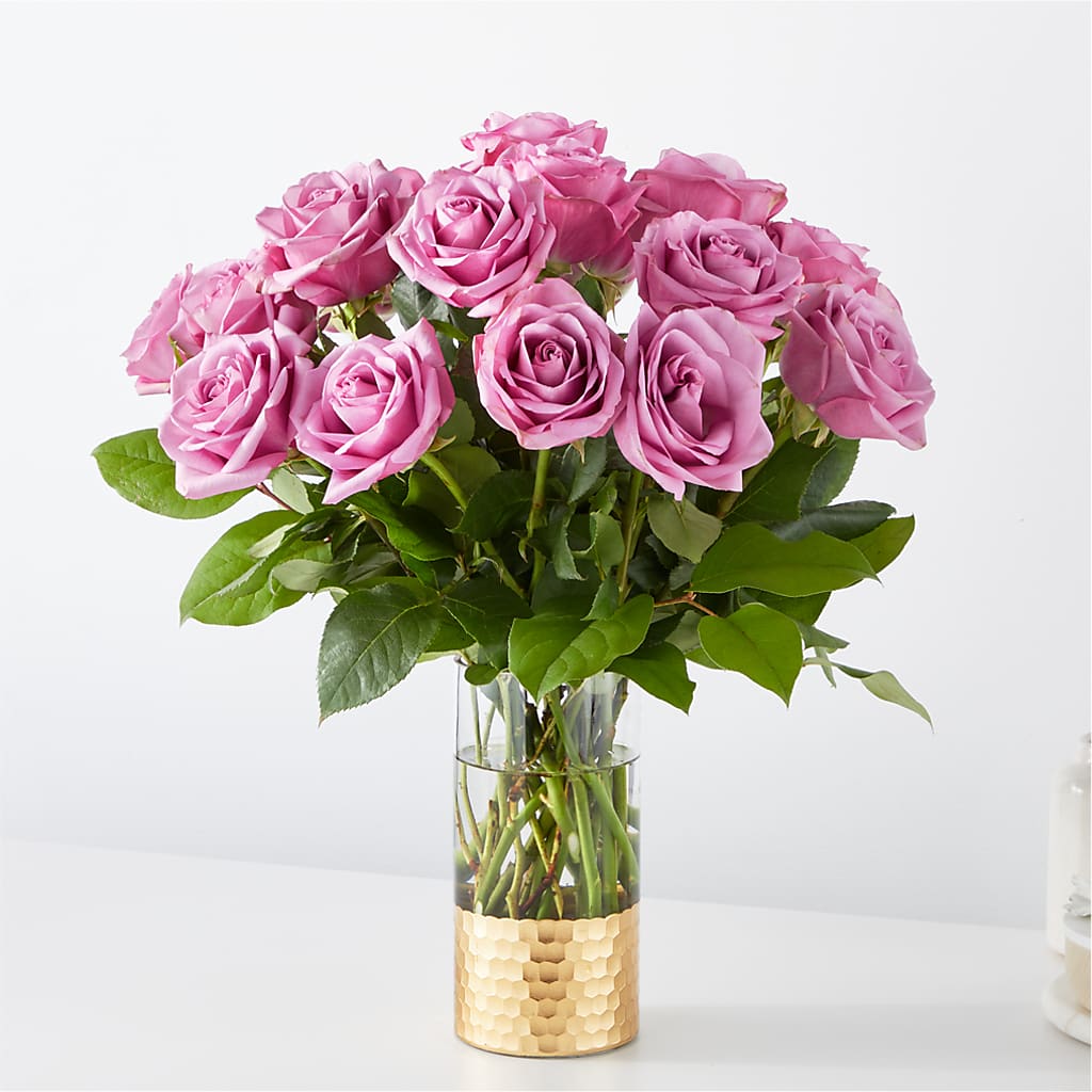 Secret Admirer Lavender Rose Bouquet – Lemon Tree Florist, Kemp TX