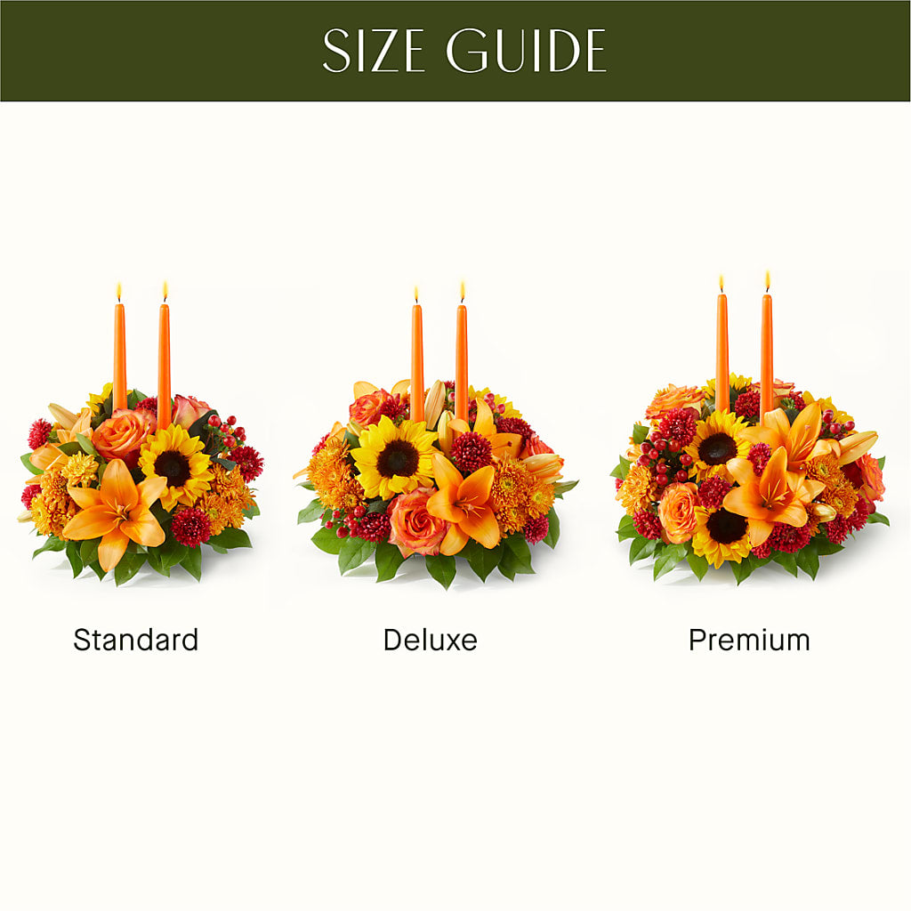 Grateful Centerpiece – Lemon Tree Florist, Kemp TX