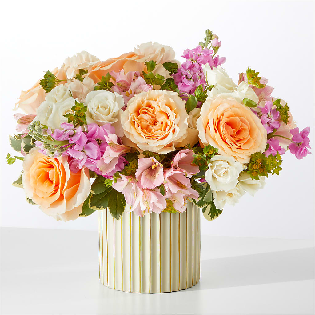 Paradise Bouquet with Ivory Vase – Lemon Tree Florist, Kemp TX