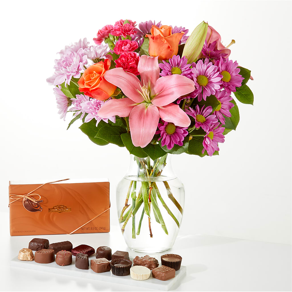 One and Only Bouquet and Chocolate Bundle – Lemon Tree Florist, Kemp TX