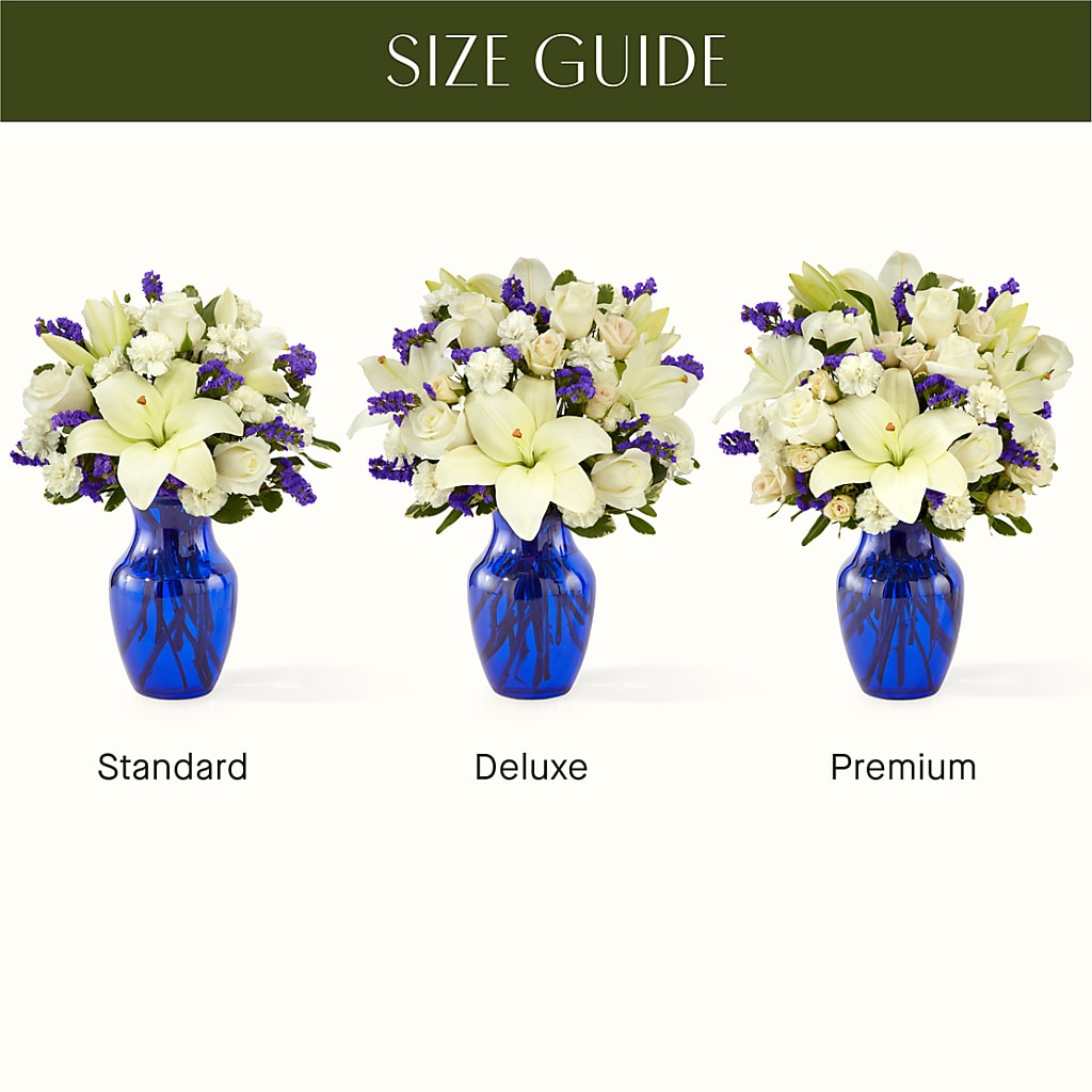 Sapphire Rush Bouquet – Lemon Tree Florist, Kemp TX