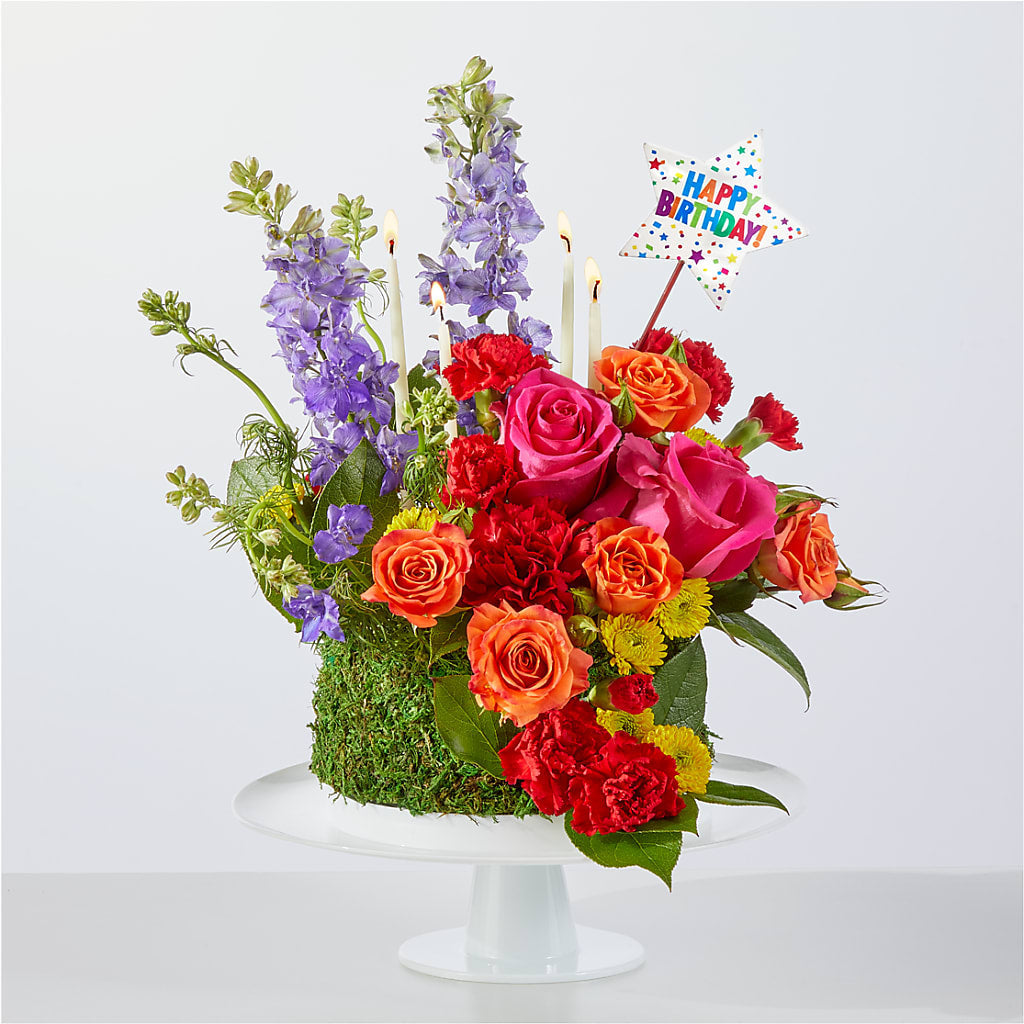 Best Year Yet Floral Cake – Lemon Tree Florist, Kemp TX