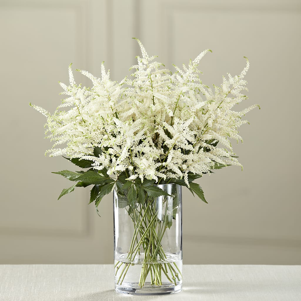 White Astilbe Bouquet – Lemon Tree Florist, Kemp TX