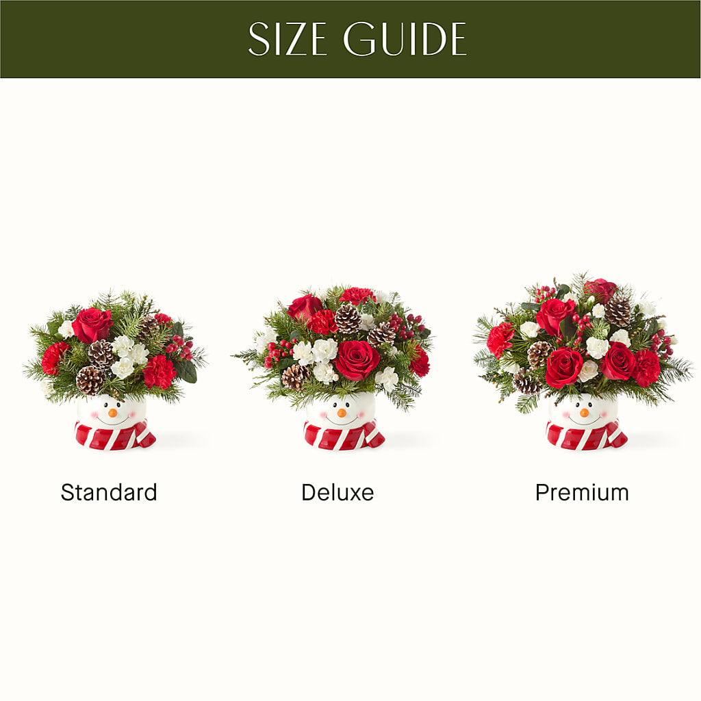 Jolly Snowman Bouquet –  Lemon Tree Florist, Kemp TX