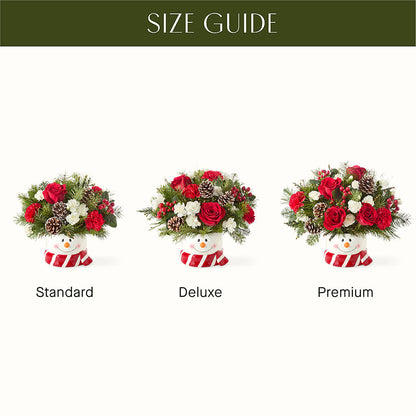Jolly Snowman Bouquet –  Lemon Tree Florist, Kemp TX