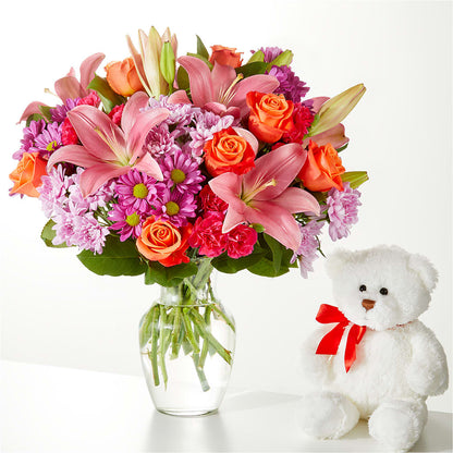 One and Only Bouquet and Bear Bundle –  Lemon Tree Florist, Kemp TX