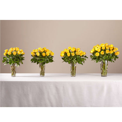 Long Stem Yellow Rose Bouquet –  Lemon Tree Florist, Kemp TX