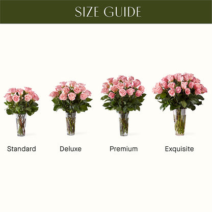 Long Stem Pink Rose Bouquet –  Lemon Tree Florist, Kemp TX
