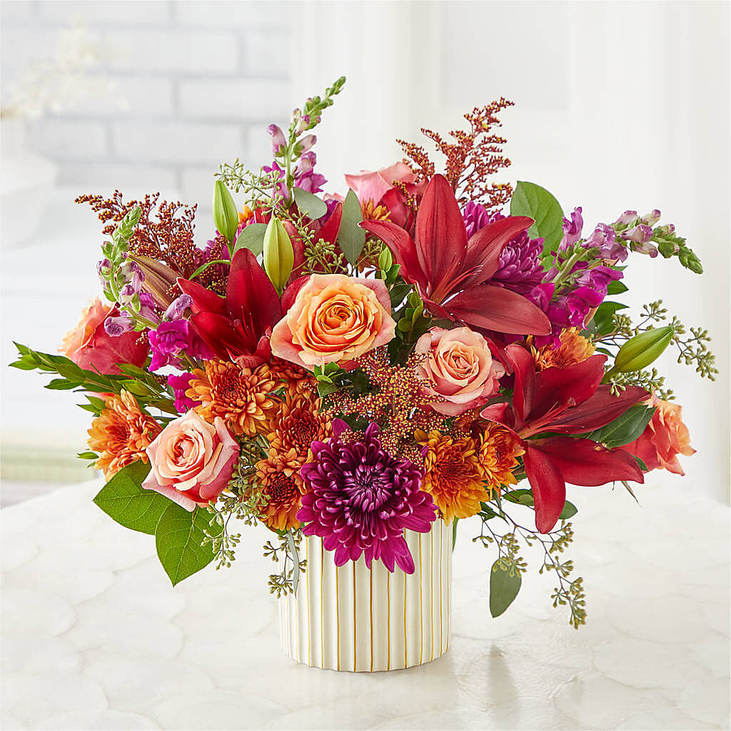 Burgundy Landscape Bouquet –  Lemon Tree Florist, Kemp TX