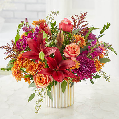 Burgundy Landscape Bouquet –  Lemon Tree Florist, Kemp TX